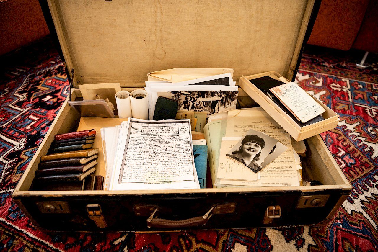 The suitcase — Where the archive was found